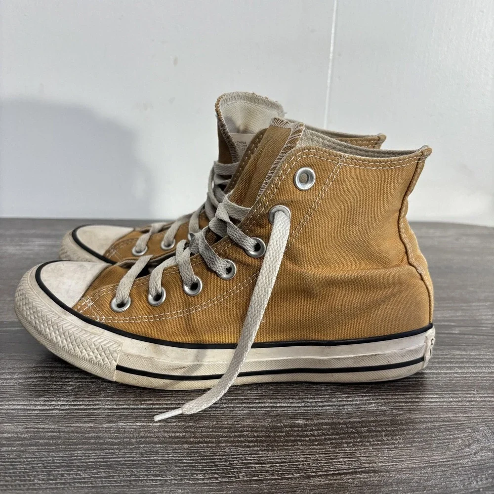 Converse Shoes Mens Size 4 Brown Canvas Chuck Taylor All Star High Top Sneaker
